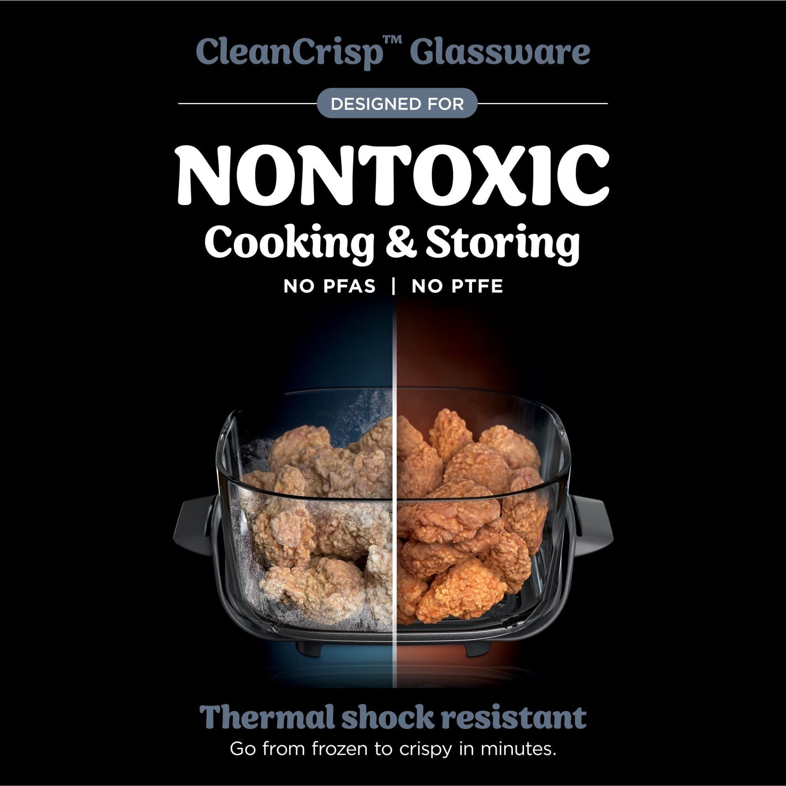 Ninja Crispi 4-in-1 Portable Glass Air Fryer Cooking System