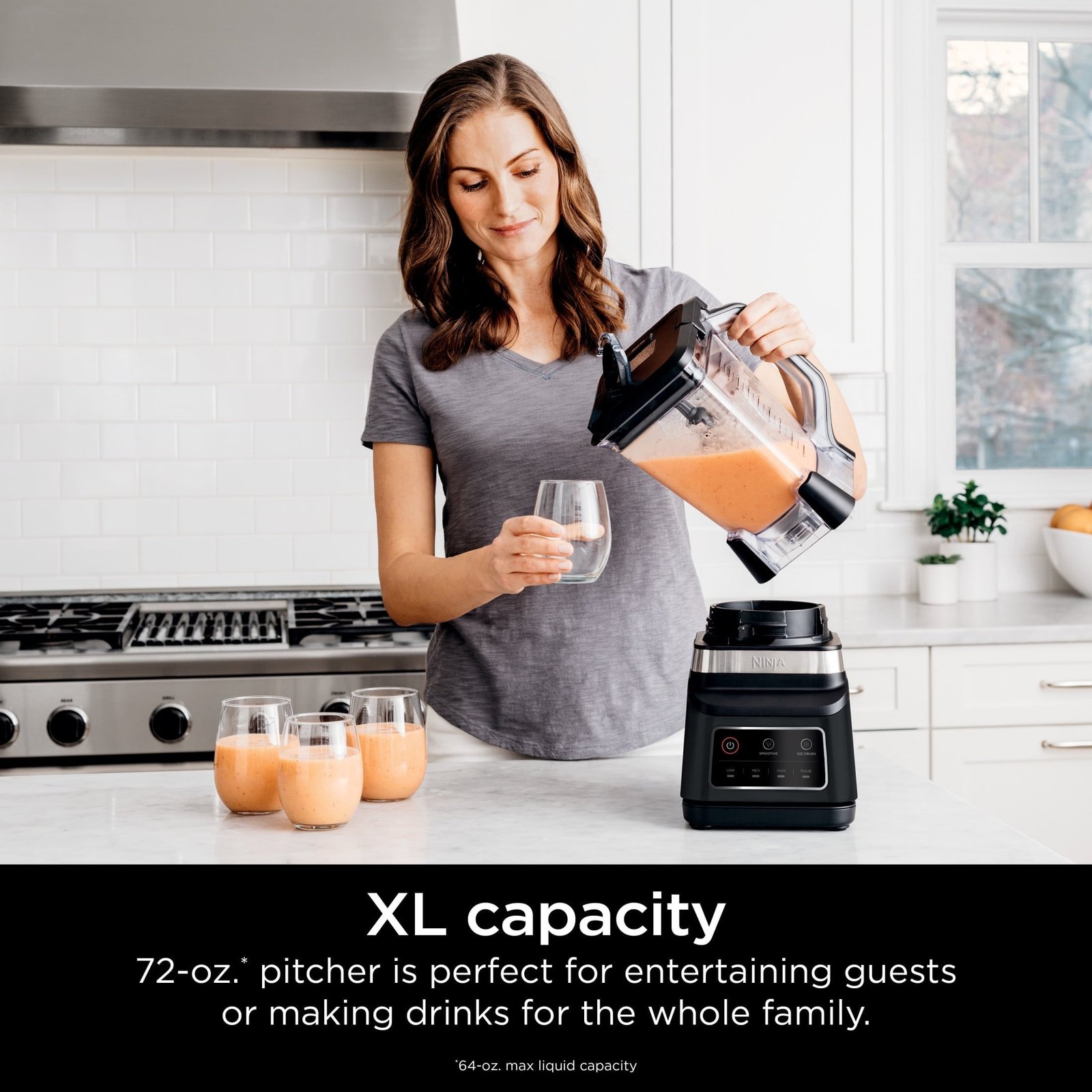 Ninja Professional Plus Blender with 1200-Watt Motor, Auto-iQ Technology, 72 oz. Total Crushing Pitcher, Black, BN700