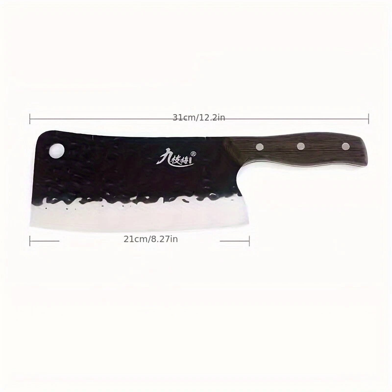 Heavy Duty Meat Bone Cleaver Knife Effortless Meat & Bone Cutting For Kitchen