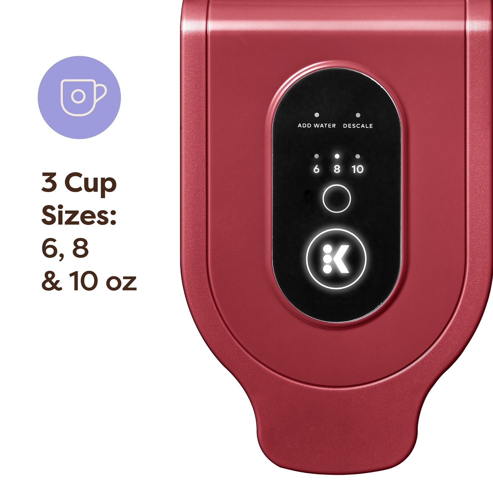 Keurig K-Express Essentials Red Single-Serve K-Cup Pod Coffee Maker