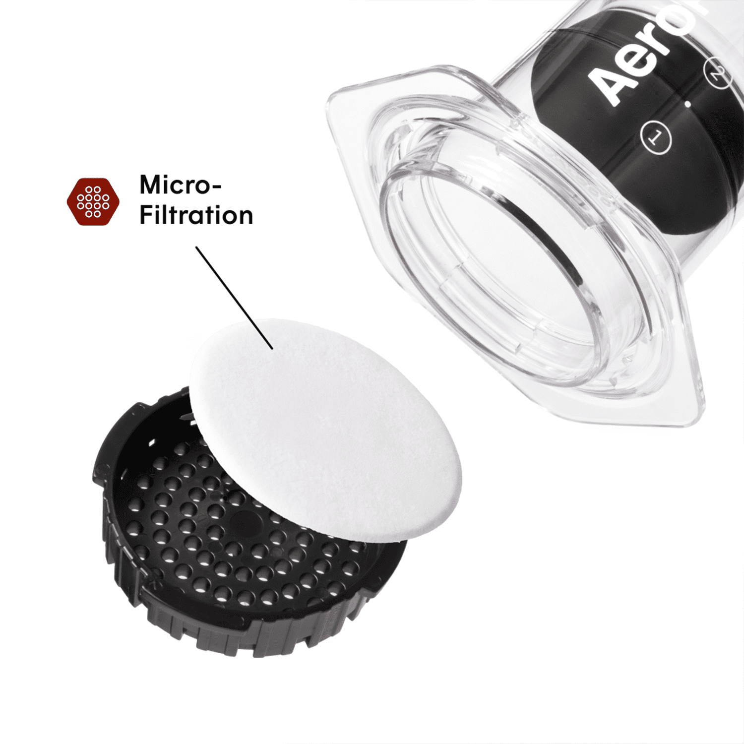 AeroPress Clear Coffee Press – 3 in 1 brew method combines French Press, Pourover, Espresso