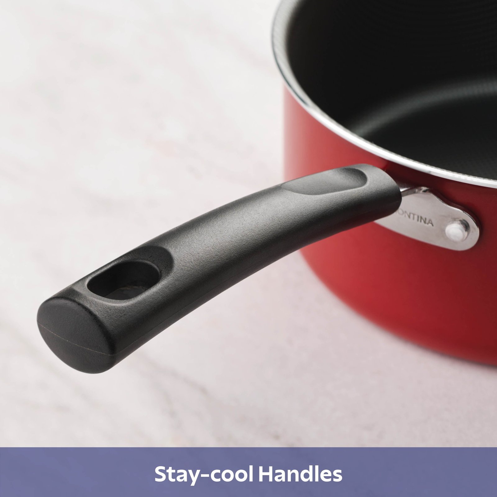 Tramontina Primaware 18 Piece Non-stick Cookware Set, Red