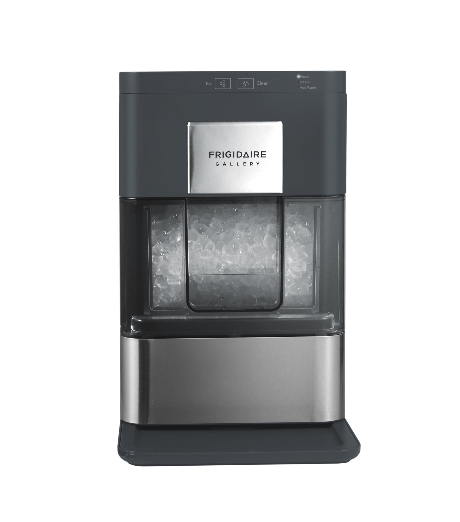 Frigidaire Gallery 33 lbs. Touchscreen Nugget Ice Maker - Stainless Steel Accent, EFIC220, Black