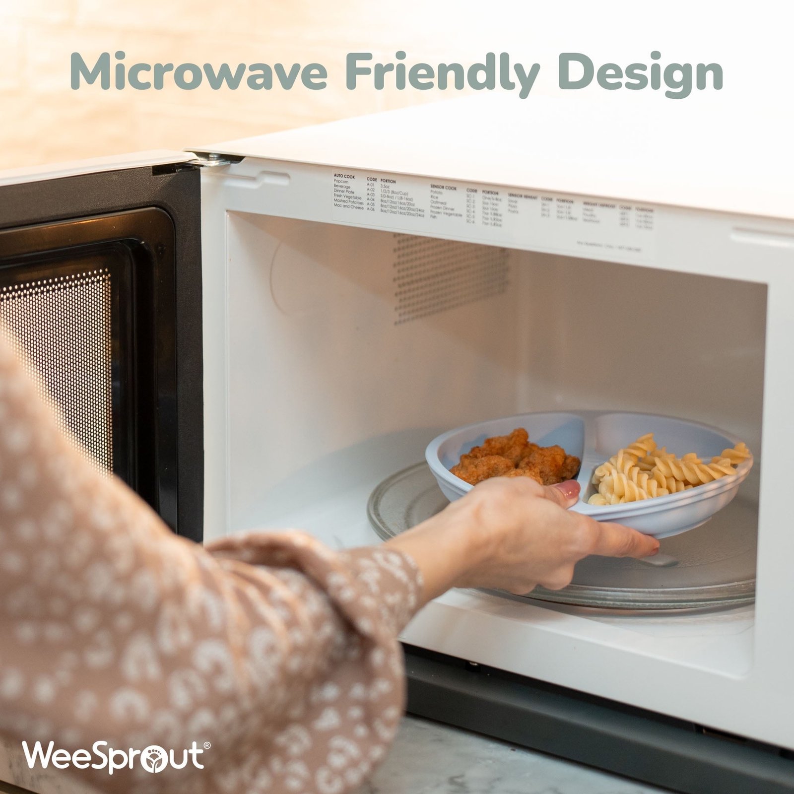 WeeSprout Suction Plates with Lids for Babies & Toddlers, 100% Silicone, Dinnerware Stays Put, 3-Pk