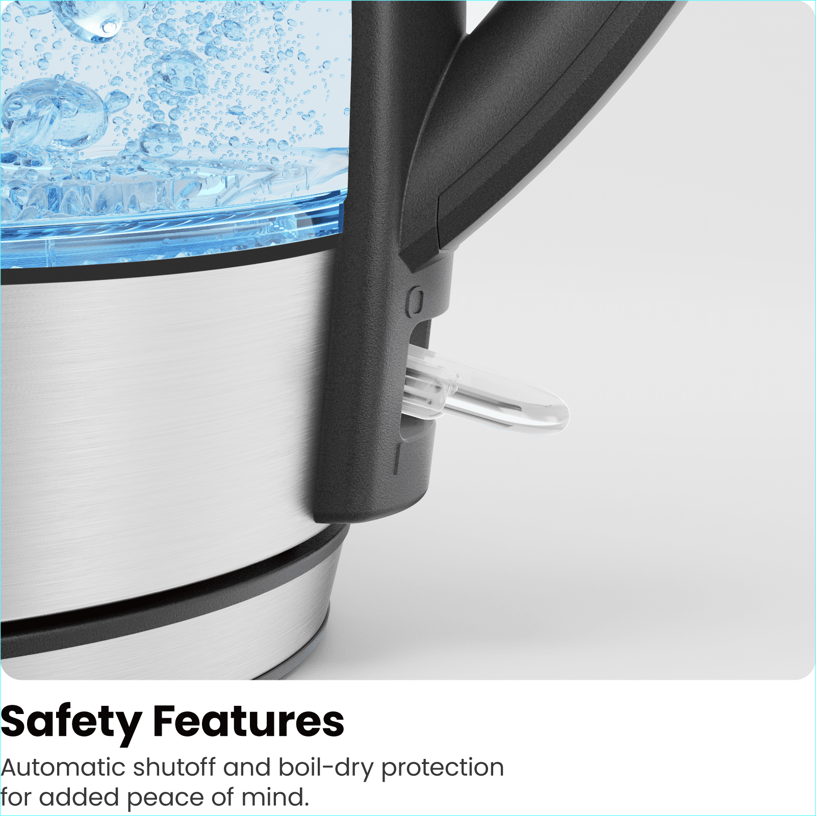 Chefman Fast Boiling 1.8L Electric Glass Kettle, Removable Tea Infuser, LED Lights, Stainless Steel