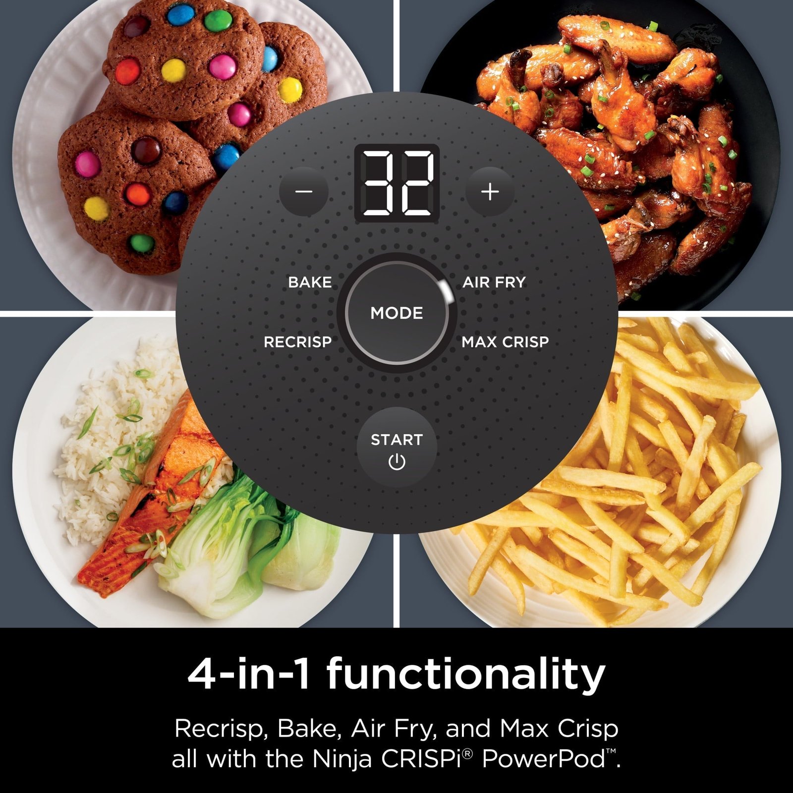 Ninja Crispi 4-in-1 Portable Glass Air Fryer Cooking System