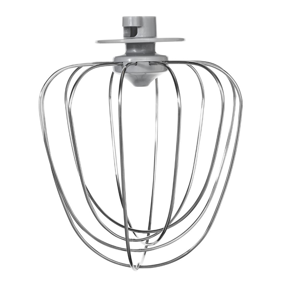 Beautiful 5.3 Qt Stand Mixer, White Icing with Flat Beater, Dough Hook, Balloon Whisk