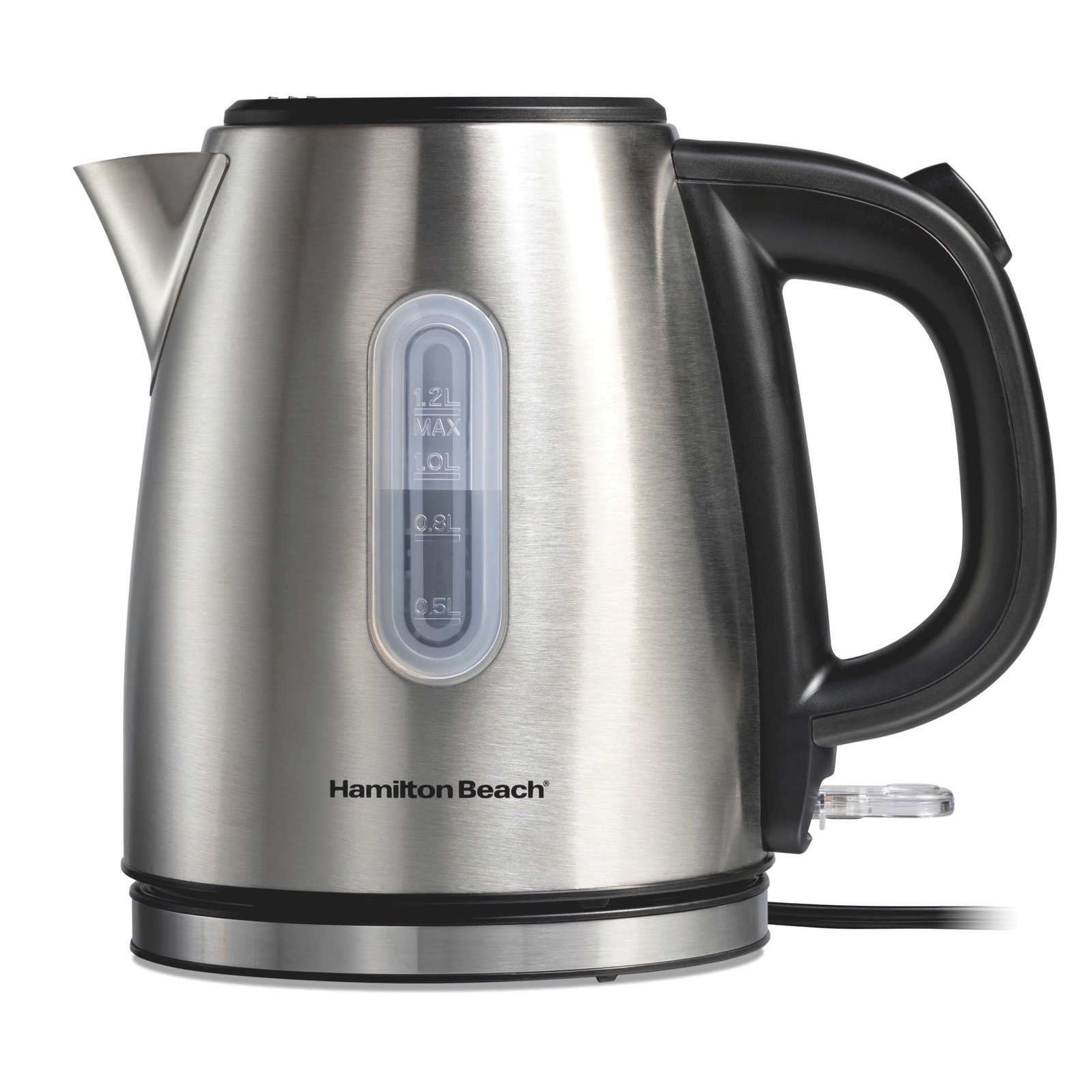 Hamilton Beach Stainless Steel Electric Kettle, Tea & Water Kettle, 1.2L, with Ultra-Fast Heating & Auto Shutoff