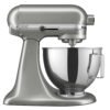 KitchenAid Deluxe Series 4.5 Quart Tilt-Head Stand Mixer with Stainless Bowl, Contour Silver, KSM97CU
