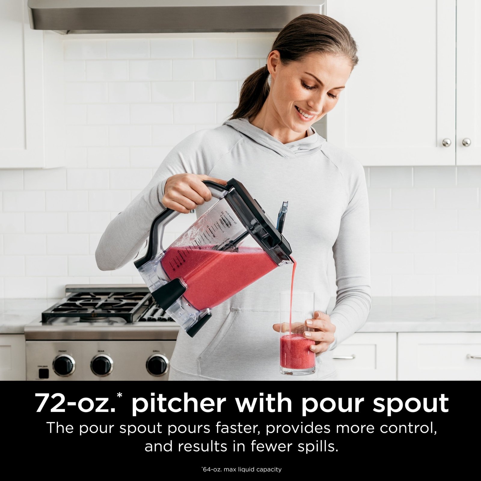 Ninja Professional Plus Blender with 1200-Watt Motor, Auto-iQ Technology, 72 oz. Total Crushing Pitcher, Black, BN700