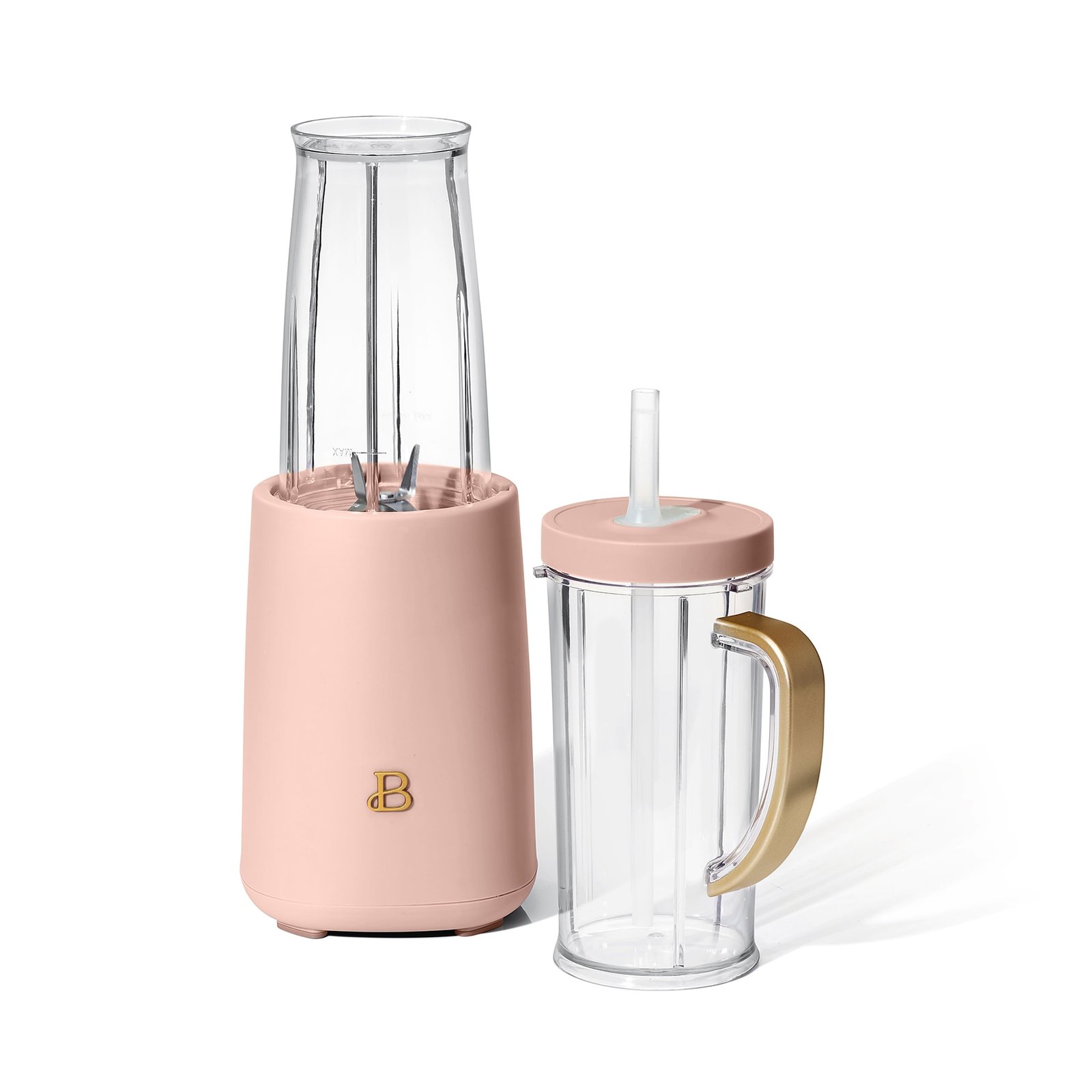 Beautiful Personal Blender Set with 12 Pieces, 240 W, Rose by Drew Barrymore