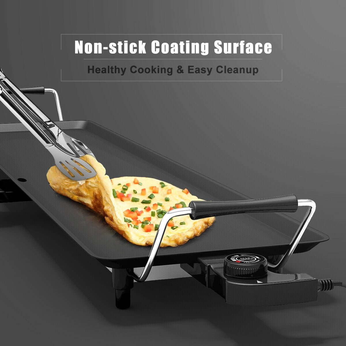 Costway Electric Teppanyaki Table Top Grill Griddle BBQ Barbecue Nonstick Camping