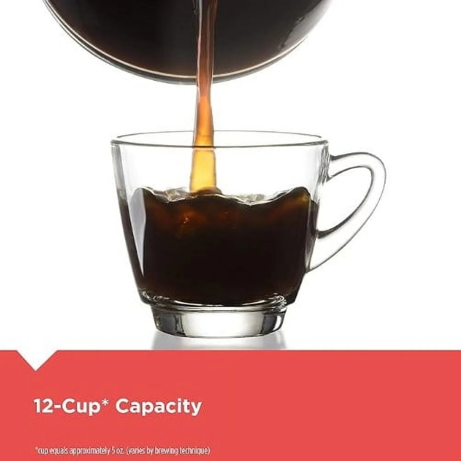 BLACK+DECKER 12-Cup Programmable Drip Coffee Maker with Custom Brew Strength, Black