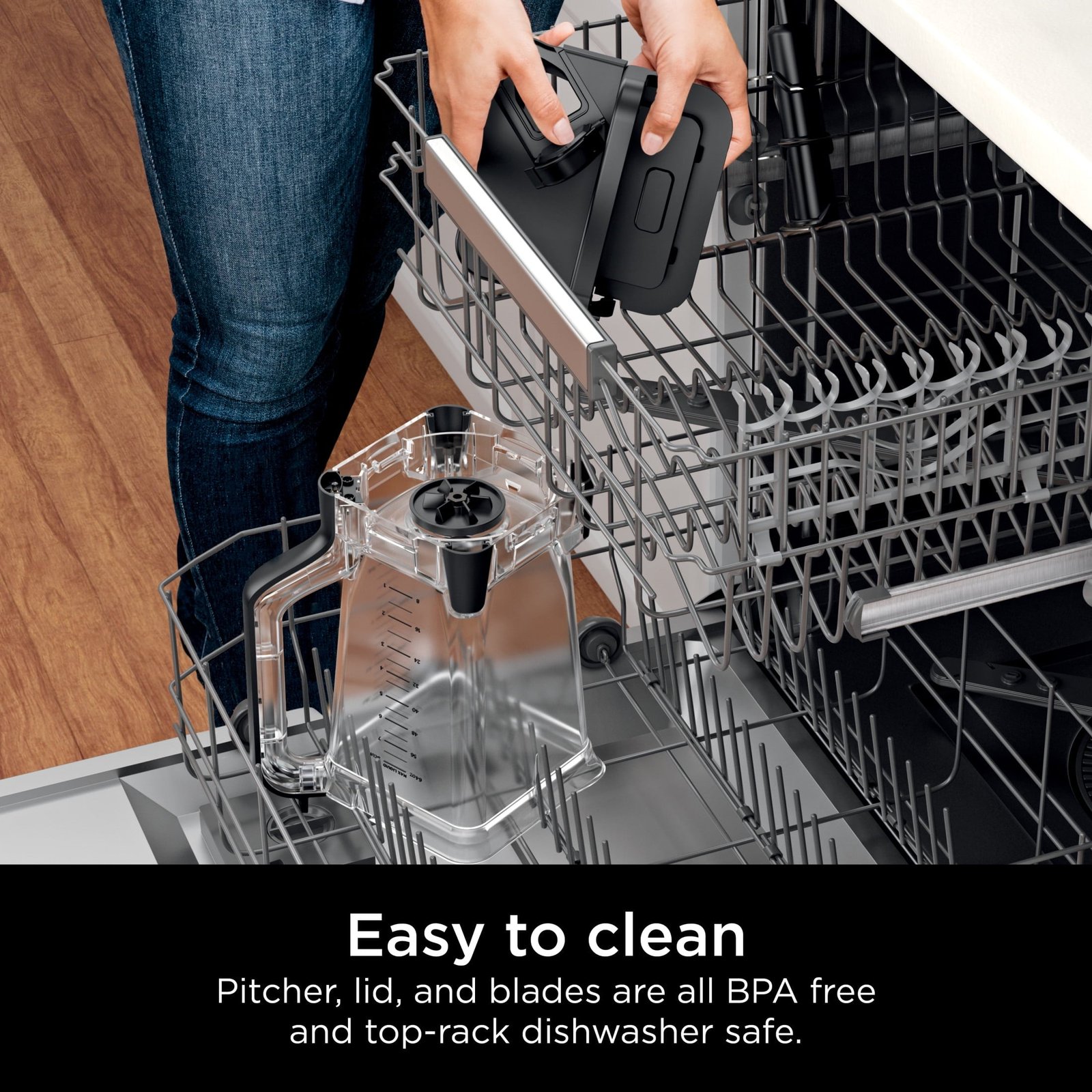 Ninja Grand Kitchen System 1200, Blender & Food Processor Combo, 4 Presets, Auto-iQ® Programs, 64 oz Processor Bowl, 72 oz Pitcher, 1200 W, Dishwasher Safe, KS500