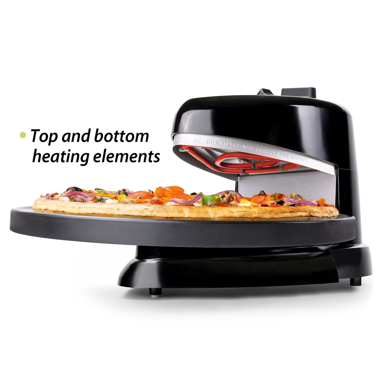 Presto Pizzazz Plus Rotating Pizza Oven, 03432 Black