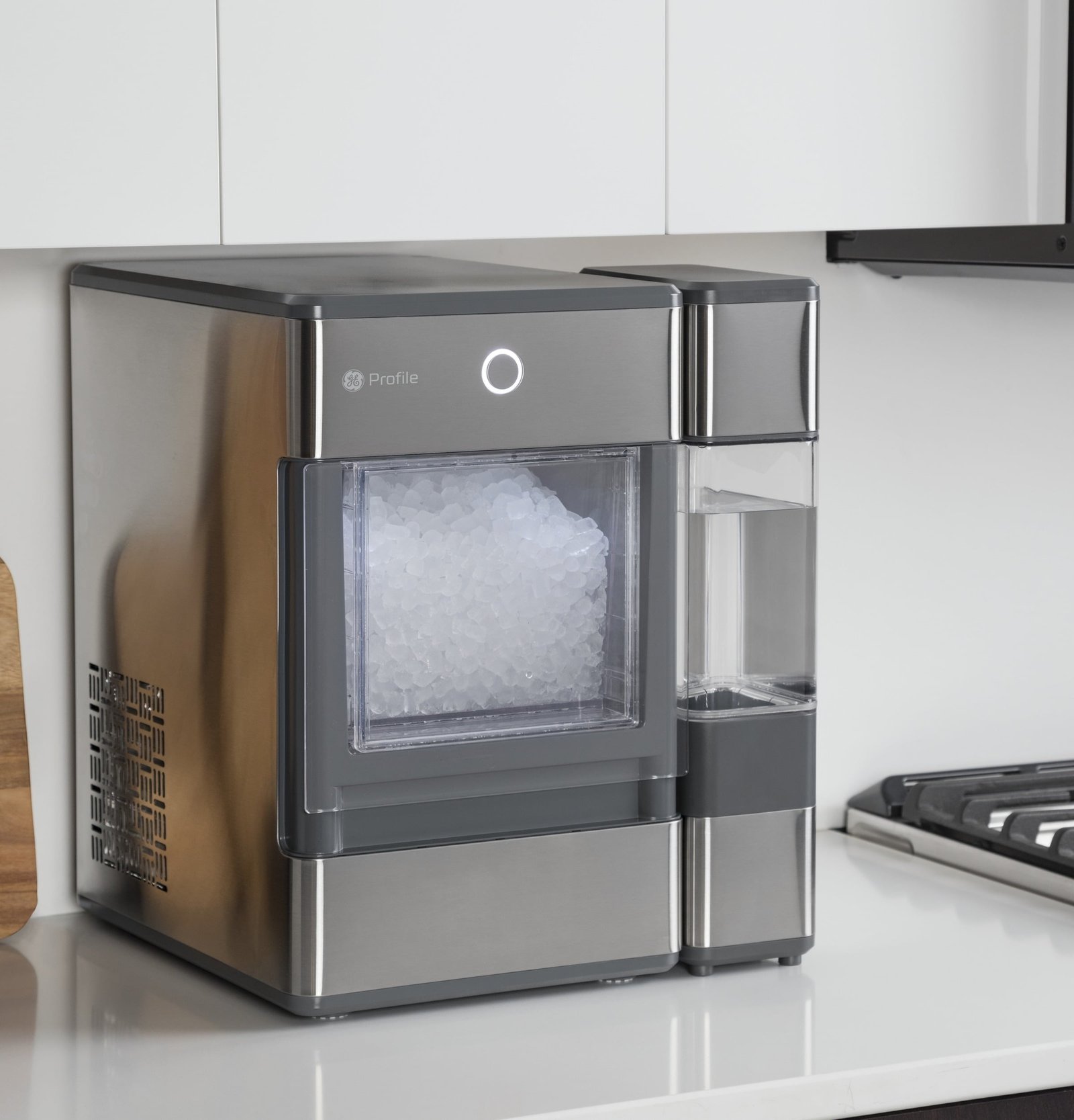 GE Profile™ Opal™ Nugget Ice Maker + Side Tank, Countertop Icemaker, Stainless Steel, 33lbs Daily Ice Production
