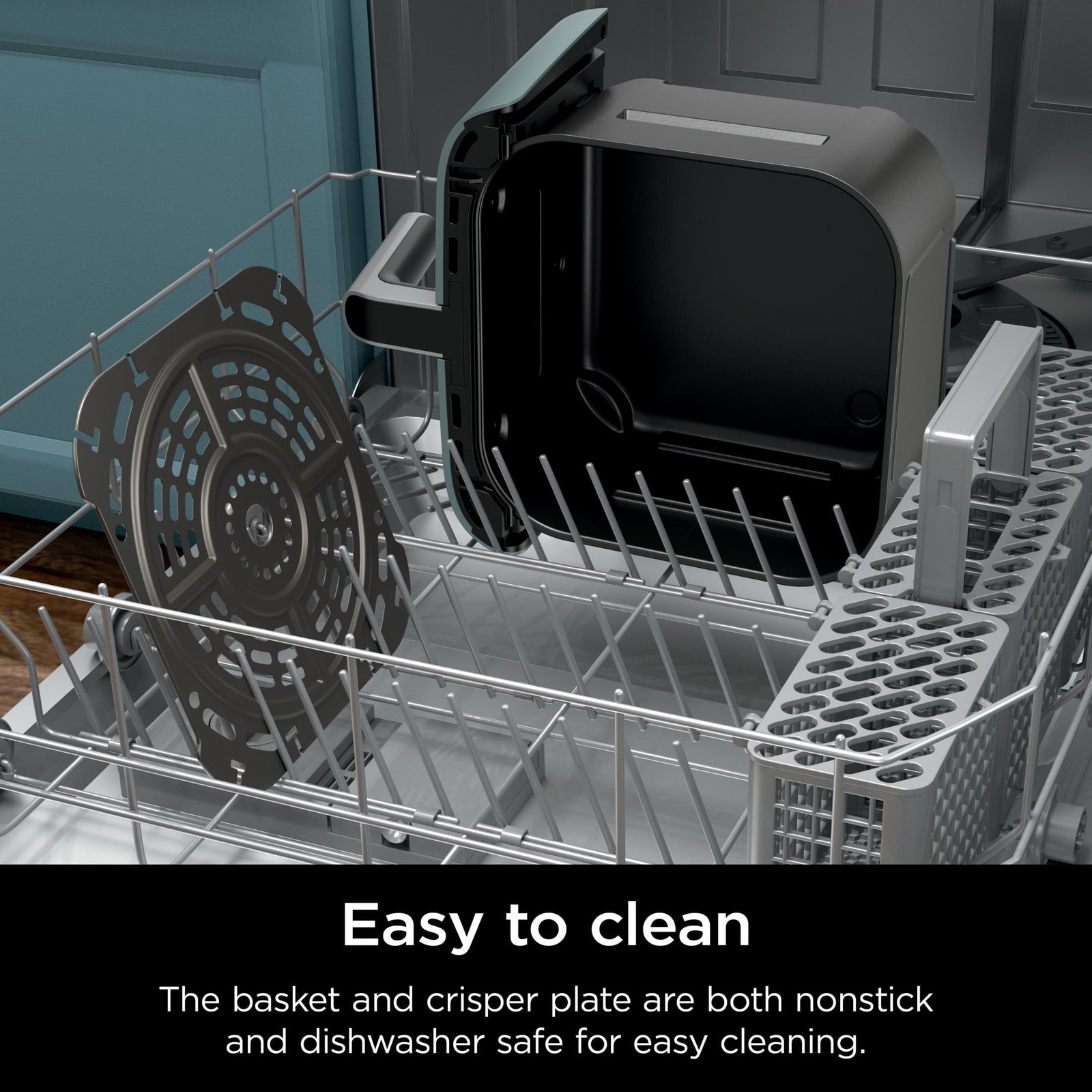 Ninja 4-in-1 Pro XL 6.5 Qt Air Fryer w/ Air Crisp Technology, Nonstick Basket & Crisper Plate, AF180 Sage