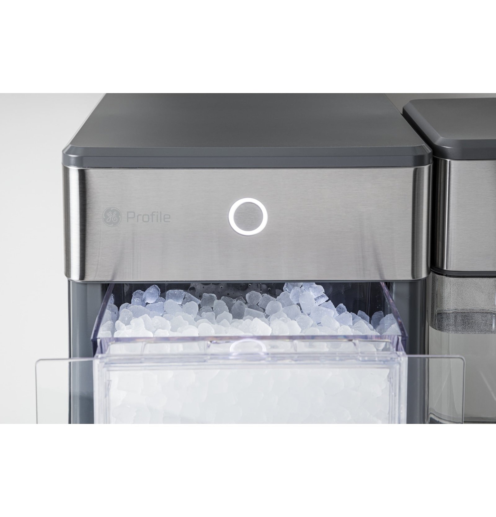 GE Profile™ Opal™ Nugget Ice Maker + Side Tank, Countertop Icemaker, Stainless Steel, 33lbs Daily Ice Production