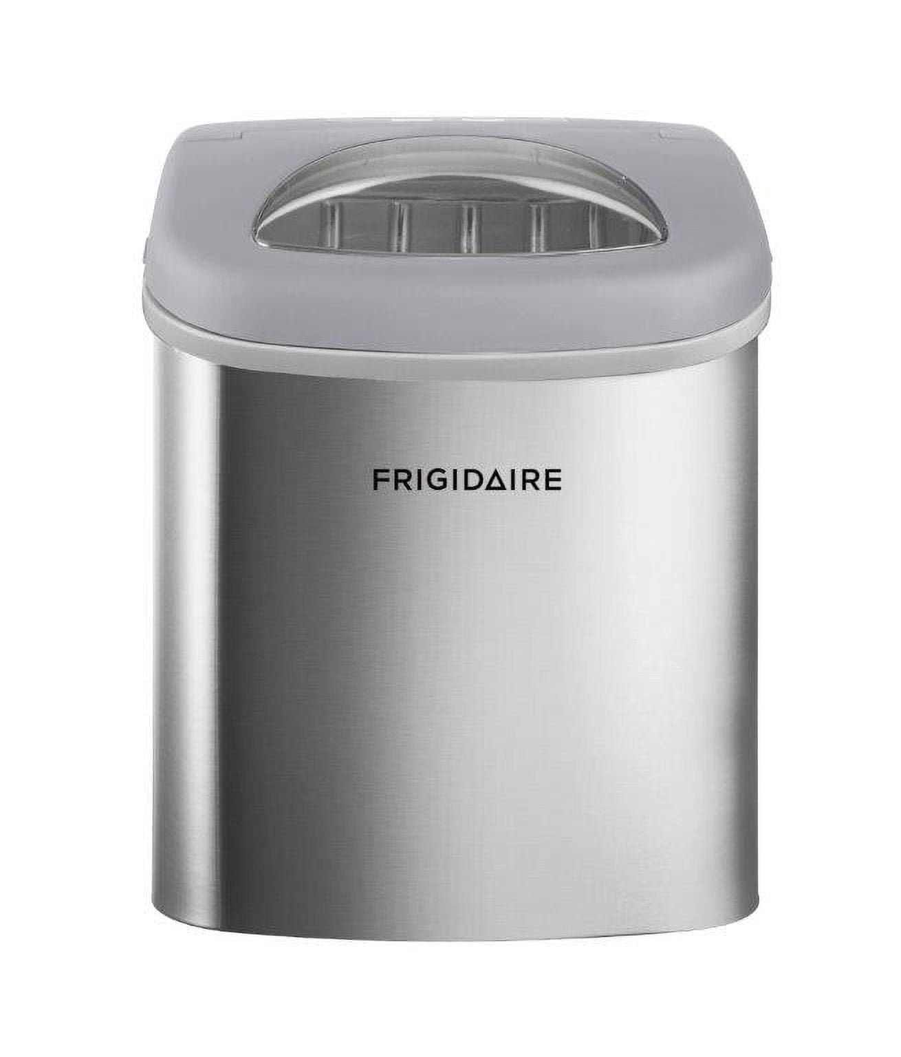 Frigidaire 26 lbs. Ice Maker, Bullet-Shaped Ice, Stainless Steel