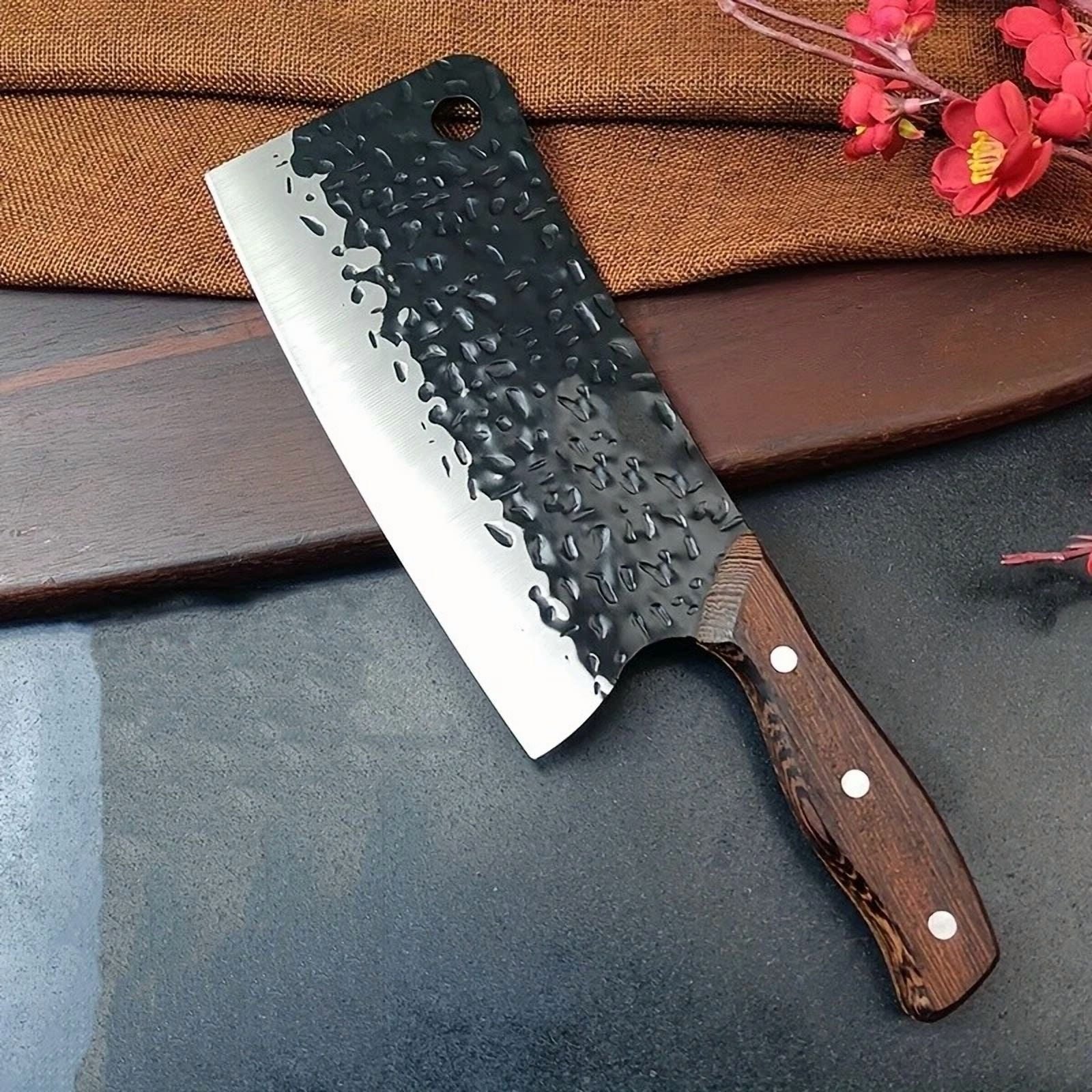 Heavy Duty Meat Bone Cleaver Knife Effortless Meat & Bone Cutting For Kitchen