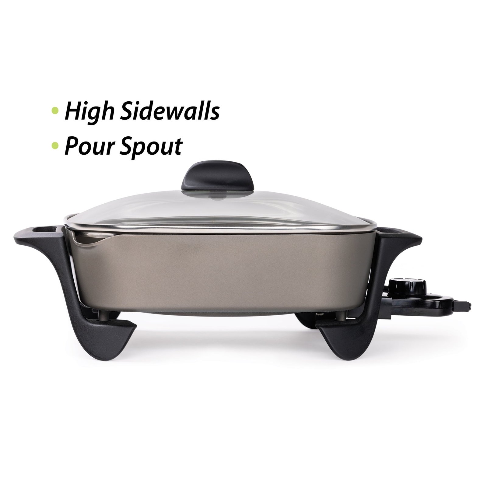 Presto 12-inch Ceramic Electric Skillet with Glass Cover, 07120